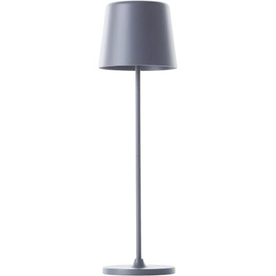 Lightbox Set van 2 led-tafellampen voor binnen en buiten, 37 cm hoog, 23 cm hoog, diameter 10 cm, mat grijs, met touch-dimmer, mobiel, draadloos, draagbaar Lightbox Set van 2 led-tafellampen voor binnen en buiten, 37 cm hoog, 23 cm hoog, diameter 10 cm, mat grijs, met touch-dimmer, mobiel, draadloos, draagbaar