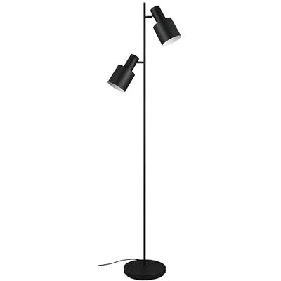 Trio Leuchten Vloerlamp AGUDO 419400232, zwart metaal mat/beige/koffie, excl. 3x E27 Trio Leuchten Vloerlamp AGUDO 419400232, zwart metaal mat/beige/koffie, excl. 3x E27