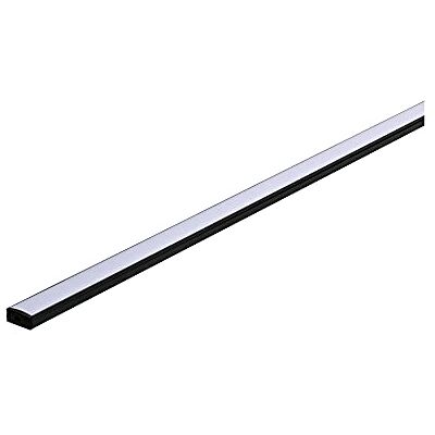 Paulmann Profielbasis 78902 met diffuser wit 1 m zwarte led-kanalen van aluminium, kunststof strip Paulmann Profielbasis 78902 met diffuser wit 1 m zwarte led-kanalen van aluminium, kunststof strip