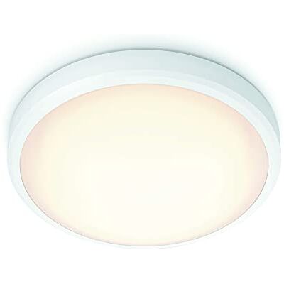 Philips Doris Badkamerverlichting Wit Warmwit licht 17 W Spatwaterdicht Geïntegreerde LED-lamp Energiezuinig Philips Doris Badkamerverlichting Wit Warmwit licht 17 W Spatwaterdicht Geïntegreerde LED-lamp Energiezuinig