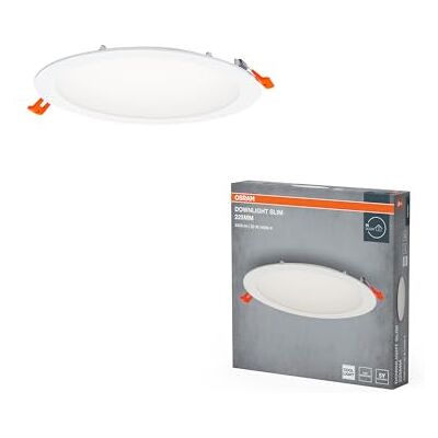 OSRAM Downlight Slim 225 mm, led-inbouwspot, 22 W, neutraal wit 4000 K, 2000 lumen, slank design, IP20, eenvoudige installatie voor woonkamers en keukens OSRAM Downlight Slim 225 mm, led-inbouwspot, 22 W, neutraal wit 4000 K, 2000 lumen, slank design, IP20, eenvoudige installatie voor woonkamers en keukens