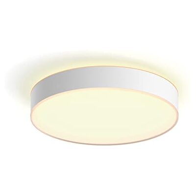 Philips White Ambiance Devere Grote plafondlamp, wit, compatibel met Bluetooth, werkt met Alexa, Google Assistant en Apple Homekit Philips White Ambiance Devere Grote plafondlamp, wit, compatibel met Bluetooth, werkt met Alexa, Google Assistant en Apple Homekit