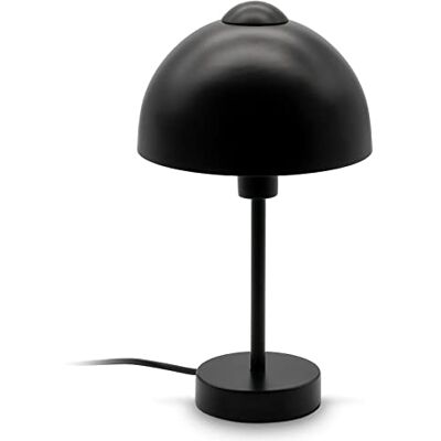 B.K.Licht Nachtlampje met kabelschakelaar, E14-fitting, max. 25 W, tafellamp, bureaulamp, leeslamp, 10 x 32 cm, zwart B.K.Licht Nachtlampje met kabelschakelaar, E14-fitting, max. 25 W, tafellamp, bureaulamp, leeslamp, 10 x 32 cm, zwart