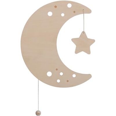 BO BABY'S ONLY Baby's Only Wandlamp maan Wonder – bruin – 30 x 25 cm BO BABY'S ONLY Baby's Only Wandlamp maan Wonder – bruin – 30 x 25 cm