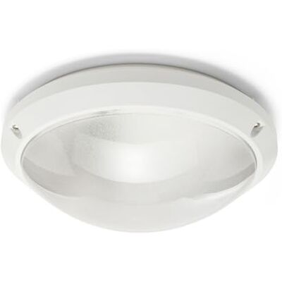 Velamp PTLEDIK-E27 Wand-/plafondlamp, rond, 27 cm, PC, onbreekbaar, IK10, bevestiging E27, led, max. 60 W. IP54: kan binnen of buiten worden geïnstalleerd, 60 W, grijs Velamp PTLEDIK-E27 Wand-/plafondlamp, rond, 27 cm, PC, onbreekbaar, IK10, bevestiging E27, led, max. 60 W. IP54: kan binnen of buiten worden geïnstalleerd, 60 W, grijs
