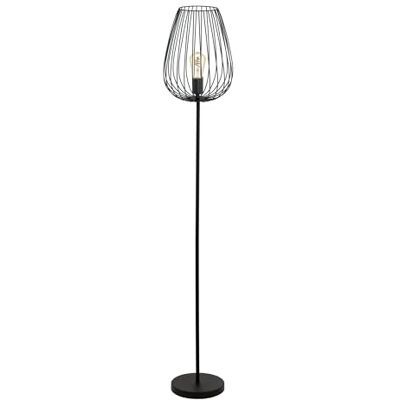 EGLO staanlamp NEWTOWN, 1 lichtbron, Vintage staanlamp, retro staande lamp van staal, kleur: zwart, fitting: E27, incl. voetschakelaar EGLO staanlamp NEWTOWN, 1 lichtbron, Vintage staanlamp, retro staande lamp van staal, kleur: zwart, fitting: E27, incl. voetschakelaar