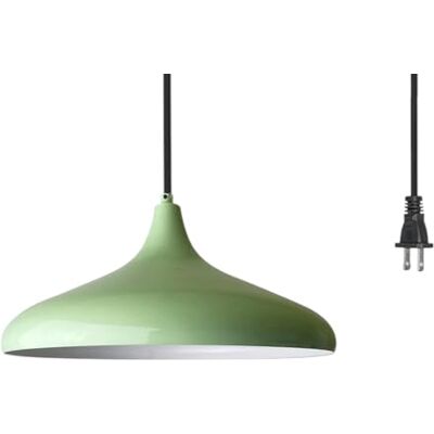 bamyum Champion Hanglamp, vintage, 35 cm, E27, vintage, slaapkamer, hanglamp, woonkamer, industriële lamp met schakelaar, 4,5 m, verstelbare kabel, plug-in mintgroen bamyum Champion Hanglamp, vintage, 35 cm, E27, vintage, slaapkamer, hanglamp, woonkamer, industriële lamp met schakelaar, 4,5 m, verstelbare kabel, plug-in mintgroen