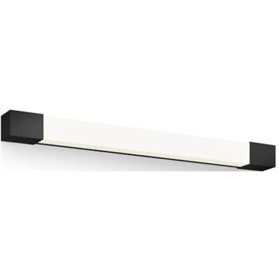 Philips Rover Spiegelverlichting Spatwaterdicht IP44-10W Warmwit licht Badkamerlamp Rechthoekig Zwart Philips Rover Spiegelverlichting Spatwaterdicht IP44-10W Warmwit licht Badkamerlamp Rechthoekig Zwart