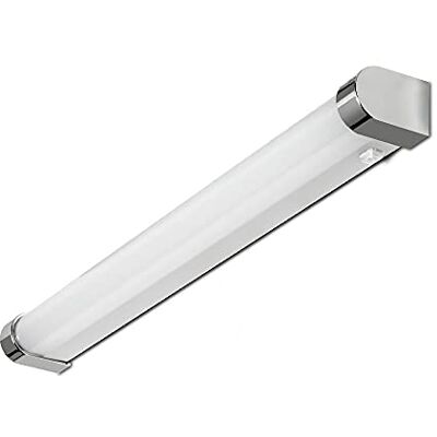 Kwazar Luminaire Badkamerlamp voor bevestiging boven de spiegel wandlamp met schakelaar neutraal wit licht, 20 W, 1800 lm, 78 cm, beschermingsklasse IP44, 230 V, LED, chroom Kwazar Luminaire Badkamerlamp voor bevestiging boven de spiegel wandlamp met schakelaar neutraal wit licht, 20 W, 1800 lm, 78 cm, beschermingsklasse IP44, 230 V, LED, chroom
