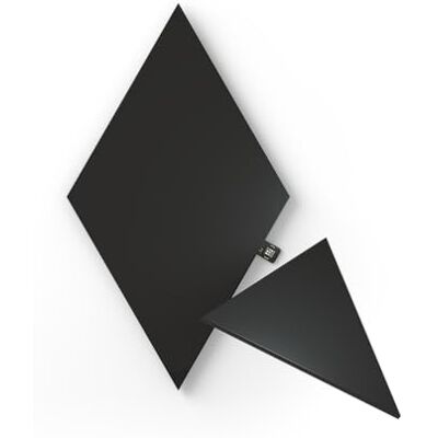 Nanoleaf Shapes Ultra Black Triangle Extension Pack, 3 extra lichtpanelen – wandlampen voor binnen, modulair, led, RGBW, wifi, compatibel met Alexa, voor woonkamer of gaming Nanoleaf Shapes Ultra Black Triangle Extension Pack, 3 extra lichtpanelen – wandlampen voor binnen, modulair, led, RGBW, wifi, compatibel met Alexa, voor woonkamer of gaming