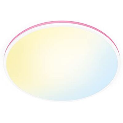 WiZ Plafondlamp Rune Diameter: 40 cm Gekleurd en Wit Licht Slimme Plafondlamp 21W Wit Wi-Fi WiZ Plafondlamp Rune Diameter: 40 cm Gekleurd en Wit Licht Slimme Plafondlamp 21W Wit Wi-Fi