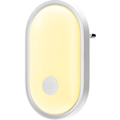 Alyvisun Led-nachtlampje, elektrisch stopcontact met touch-bediening, nachtlampje met schemeringssensor en instelbare helderheid, nachtlampje voor kinderen voor babykamer, trap, hal, keuken Alyvisun Led-nachtlampje, elektrisch stopcontact met touch-bediening, nachtlampje met schemeringssensor en instelbare helderheid, nachtlampje voor kinderen voor babykamer, trap, hal, keuken