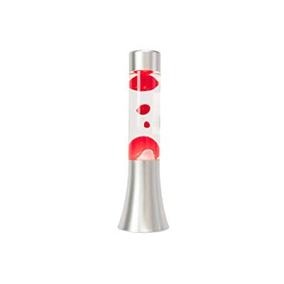 Fisura Lavalamp met verchroomde basis Verscheidenheid aan modellen Lamp met ontspannend effect Met reservelampje 11 cm x 11 cm x 39,5 cm (Zilver, mini) Fisura Lavalamp met verchroomde basis Verscheidenheid aan modellen Lamp met ontspannend effect Met reservelampje 11 cm x 11 cm x 39,5 cm (Zilver, mini)