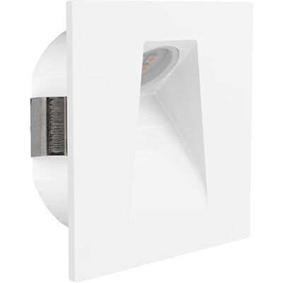 EGLO Mecinos Led-inbouwspot, wandinbouwlamp, wandspot, wit, voor trap, warm wit, 8 cm EGLO Mecinos Led-inbouwspot, wandinbouwlamp, wandspot, wit, voor trap, warm wit, 8 cm