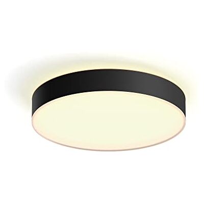 Philips Enrave plafondlamp warm tot koelwit licht zwart 42cm 1 dimmer switch Philips Enrave plafondlamp warm tot koelwit licht zwart 42cm 1 dimmer switch