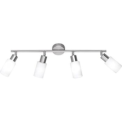 RL LIVE YOUR LIGHT Reality Leuchten Plafondlamp R80014007 4 lampen E14 max. 40 watt (niet meegeleverd) mat nikkel / opaalglas mat wit mat lengte 60 cm RL LIVE YOUR LIGHT Reality Leuchten Plafondlamp R80014007 4 lampen E14 max. 40 watt (niet meegeleverd) mat nikkel / opaalglas mat wit mat lengte 60 cm