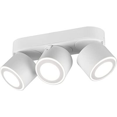 Trio Leuchten Taurus 652910331 LED plafondlamp metaal wit mat met 3 x 3,5W + 3 x 1,5W LED Trio Leuchten Taurus 652910331 LED plafondlamp metaal wit mat met 3 x 3,5W + 3 x 1,5W LED