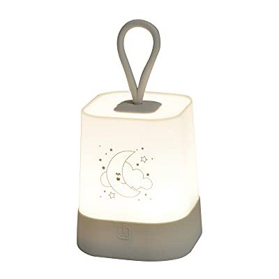 Bébé Douceur , Nachtlampje, siliconen, led, werkt op batterijen, 8 x 8 x 16 cm, grijs, wolk, essen'hemel Bébé Douceur , Nachtlampje, siliconen, led, werkt op batterijen, 8 x 8 x 16 cm, grijs, wolk, essen'hemel