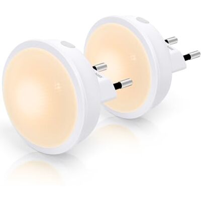Aigostar Nachtlampje voor kinderen met lichtsensor, 2 stuks, led-nachtlampje, nachtlampje voor slaapkamer, keuken, hal, trap, woonkamer, 0,3 W, kastlamp, 3000 K/4000/6500 K, verstelbaar Aigostar Nachtlampje voor kinderen met lichtsensor, 2 stuks, led-nachtlampje, nachtlampje voor slaapkamer, keuken, hal, trap, woonkamer, 0,3 W, kastlamp, 3000 K/4000/6500 K, verstelbaar