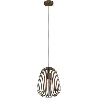 EGLO Hanglamp Espinal 1 lamp industriële vintage metaal zwart brons E27 fitting Ø 28 cm voor eettafel plafondlamp hanglamp EGLO Hanglamp Espinal 1 lamp industriële vintage metaal zwart brons E27 fitting Ø 28 cm voor eettafel plafondlamp hanglamp