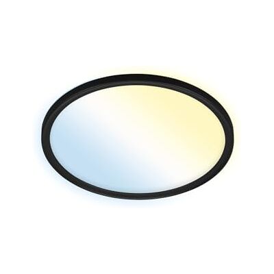 Briloner Leuchten Smart led-plafondlamp, werkt met Amazon Alexa, wifi, achtergrondverlichtingseffect, kleurtemperatuurregeling, dimbare plafondlamp, afstandsbediening, led-paneel, wit/zwart, diameter 29,3 cm Briloner Leuchten Smart led-plafondlamp, werkt met Amazon Alexa, wifi, achtergrondverlichtingseffect, kleurtemperatuurregeling, dimbare plafondlamp, afstandsbediening, led-paneel, wit/zwart, diameter 29,3 cm