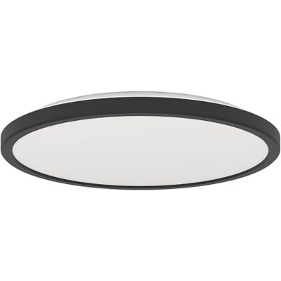 EGLO Rovito LED Opbouwplafondlamp, ronde plafondlamp, badkamerverlichting van kunststof zwart en wit, warm wit koud wit, IP44, Ø 30 cm EGLO Rovito LED Opbouwplafondlamp, ronde plafondlamp, badkamerverlichting van kunststof zwart en wit, warm wit koud wit, IP44, Ø 30 cm