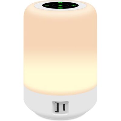 salipt Verstelbare led-bureaulamp, tafellamp, universele adapter met 4 USB-poorten, led-nachtlamp, 8 kleuren, kinderen, nachtlamp, led-lamp, dimbaar en USB-oplaadpoort salipt Verstelbare led-bureaulamp, tafellamp, universele adapter met 4 USB-poorten, led-nachtlamp, 8 kleuren, kinderen, nachtlamp, led-lamp, dimbaar en USB-oplaadpoort