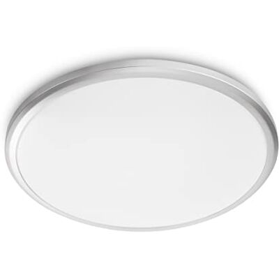 Philips Spray Badkamerverlichting Zilver Warmwit licht 17 W Spatwaterdicht Geïntegreerde LED-lamp Energiezuinig Philips Spray Badkamerverlichting Zilver Warmwit licht 17 W Spatwaterdicht Geïntegreerde LED-lamp Energiezuinig