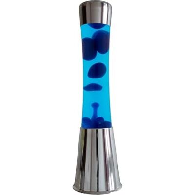 Fisura Lavalamp met verchroomde basis Verscheidenheid aan modellen Lamp met ontspannend effect Met reservelampje 11 cm x 11 cm x 39,5 cm (blauw, chroom) Fisura Lavalamp met verchroomde basis Verscheidenheid aan modellen Lamp met ontspannend effect Met reservelampje 11 cm x 11 cm x 39,5 cm (blauw, chroom)