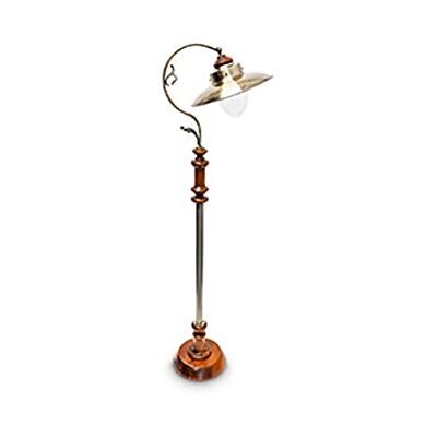 Relaxdays Vloerlamp Art Nouveau-stijl, vintage design, kantelbare lampenkap, h x b x d: ca. 157 x 35 x 39 cm, bruin/messing Relaxdays Vloerlamp Art Nouveau-stijl, vintage design, kantelbare lampenkap, h x b x d: ca. 157 x 35 x 39 cm, bruin/messing