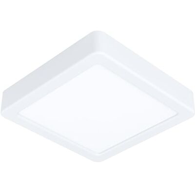 EGLO LED plafondlamp Fueva 5, L x B 16 cm, 1 lichtpunt, moderne opbouwlamp van staal met een kunststof lichtoppervlak, plafondlamp in wit, LED opbouwlamp neutraal wit EGLO LED plafondlamp Fueva 5, L x B 16 cm, 1 lichtpunt, moderne opbouwlamp van staal met een kunststof lichtoppervlak, plafondlamp in wit, LED opbouwlamp neutraal wit