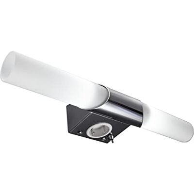 B.K.Licht I LED Spiegellamp I badkamerlamp I spiegelverlichting I chroom I 5W badkamer lamp I Ø6cm I l: 44.5cm I badkamerverlichting B.K.Licht I LED Spiegellamp I badkamerlamp I spiegelverlichting I chroom I 5W badkamer lamp I Ø6cm I l: 44.5cm I badkamerverlichting