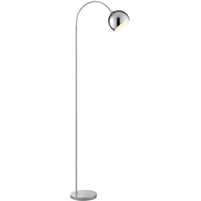 Brilliant Vloerlamp Arc Helen E27-fitting 170 cm hoogte 23 cm breedte 51 cm diepte gebogen arm metaal chroom ideaal voor woonkamer hoek lezen modern design elegant Brilliant Vloerlamp Arc Helen E27-fitting 170 cm hoogte 23 cm breedte 51 cm diepte gebogen arm metaal chroom ideaal voor woonkamer hoek lezen modern design elegant