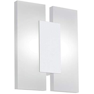 EGLO Metrass 2 Led-wandlamp, 2 lichtpunten, moderne wandverlichting voor binnen, van aluminium in wit en gesatineerde kunststof, woonkamerlamp, led-hallamp, warmwit EGLO Metrass 2 Led-wandlamp, 2 lichtpunten, moderne wandverlichting voor binnen, van aluminium in wit en gesatineerde kunststof, woonkamerlamp, led-hallamp, warmwit