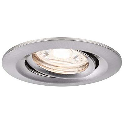 Paulmann 92972 LED inbouwspot Nova mini Plus hoek EasyDim rond draaibaar incl. 1x4,2 watt dimbaar plafondinbouwspot geborsteld staal aluminium inbouwlamp warm wit 2700 K Paulmann 92972 LED inbouwspot Nova mini Plus hoek EasyDim rond draaibaar incl. 1x4,2 watt dimbaar plafondinbouwspot geborsteld staal aluminium inbouwlamp warm wit 2700 K
