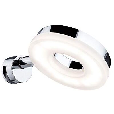 Paulmann 70881 LED spiegelverlichting Becrux incl. 1x4 watt wandlamp chroom wandlamp Metaal, kunststof badkamer armatuur 3000 K Paulmann 70881 LED spiegelverlichting Becrux incl. 1x4 watt wandlamp chroom wandlamp Metaal, kunststof badkamer armatuur 3000 K