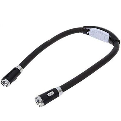 Leikance Flexibele verstelbare leeslamp handsfree led nek nachtlampje gebreid draagbaar boek licht 58 cm Leikance Flexibele verstelbare leeslamp handsfree led nek nachtlampje gebreid draagbaar boek licht 58 cm