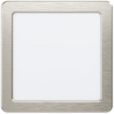EGLO LED inbouwspots Fueva 5, L x B 16,6 cm, LED-spot van staal en een kunststof verlichtingsoppervlak, LED inbouwspot in nikkel-mat, wit, plat, lage inbouwdiepte 26 mm, neutraal wit EGLO LED inbouwspots Fueva 5, L x B 16,6 cm, LED-spot van staal en een kunststof verlichtingsoppervlak, LED inbouwspot in nikkel-mat, wit, plat, lage inbouwdiepte 26 mm, neutraal wit