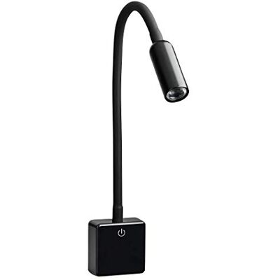 SEBSON ® LED Stopcontact Lamp Dimbaar Zwart, Wandlamp met Stekker 4W, Stekkerlamp met Zwanenhals Flexibel Neutraal Wit 4000K Leeslamp, Nachtlamp SEBSON ® LED Stopcontact Lamp Dimbaar Zwart, Wandlamp met Stekker 4W, Stekkerlamp met Zwanenhals Flexibel Neutraal Wit 4000K Leeslamp, Nachtlamp
