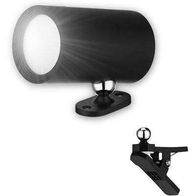 REV Led-wandlamp voor binnen, wandverlichting met accu, 180 lm, dimbaar, 360 graden draaibaar, draadloze leeslamp, ideaal voor hal, slaapkamer en woonkamer, zwart REV Led-wandlamp voor binnen, wandverlichting met accu, 180 lm, dimbaar, 360 graden draaibaar, draadloze leeslamp, ideaal voor hal, slaapkamer en woonkamer, zwart