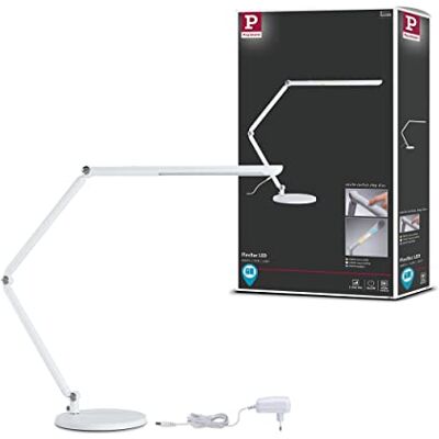 Paulmann 78911 LED bureaulamp FlexBar White Switch Tunable White incl. 1 x 10,6 watt dimbaar bijlicht wit tafellamp 3000 K Paulmann 78911 LED bureaulamp FlexBar White Switch Tunable White incl. 1 x 10,6 watt dimbaar bijlicht wit tafellamp 3000 K
