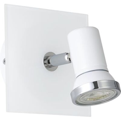 EGLO Tamara 1 spot, staal, wandlamp, 3,3 W, wit, chroom EGLO Tamara 1 spot, staal, wandlamp, 3,3 W, wit, chroom