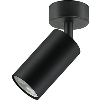 Maclean MCE451 B plafondspot, 1 vlam, 1 x GU10-fitting voor led- en halogeenlampen tot 35 W, plafondlamp, wandlamp, 55 x 100 mm, draaibaar (1 vlam zonder lampen, zwart) Maclean MCE451 B plafondspot, 1 vlam, 1 x GU10-fitting voor led- en halogeenlampen tot 35 W, plafondlamp, wandlamp, 55 x 100 mm, draaibaar (1 vlam zonder lampen, zwart)
