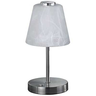 RL LIVE YOUR LIGHT Reality Leuchten Emmy R52541907 Led-tafellamp, 2,5 W, metaal, albastglas, wit RL LIVE YOUR LIGHT Reality Leuchten Emmy R52541907 Led-tafellamp, 2,5 W, metaal, albastglas, wit