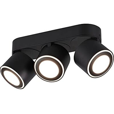 Trio Leuchten Taurus 652910332 LED plafondlamp metaal mat zwart 3 x 3,5W + 3x led 1,5W Trio Leuchten Taurus 652910332 LED plafondlamp metaal mat zwart 3 x 3,5W + 3x led 1,5W