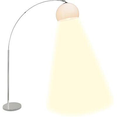 Brilliant AG 92940/75 staande lamp, chroom, E27, 60 W, wit Brilliant AG 92940/75 staande lamp, chroom, E27, 60 W, wit