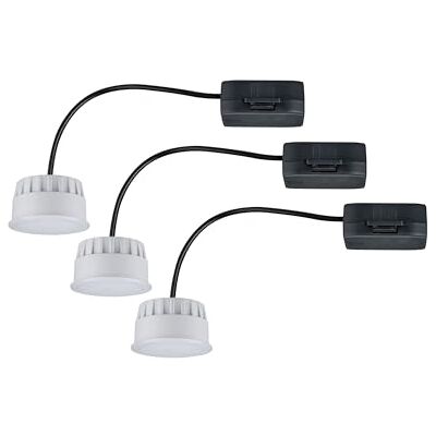 Paulmann 92473 led-inbouwspots, modul, keuze hoek, set van 3, rond, 50 mm, 3 x 6 W, 3 x 470 lm, 230 V, 2700 K, satijn, rond, dimbaar, plafondlamp, synthetische spot Paulmann 92473 led-inbouwspots, modul, keuze hoek, set van 3, rond, 50 mm, 3 x 6 W, 3 x 470 lm, 230 V, 2700 K, satijn, rond, dimbaar, plafondlamp, synthetische spot