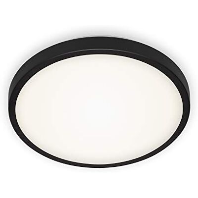 Briloner Leuchten 3455-015 led-plafondlamp zwart/wit, Ø 29 cm, 12 W, 1200 lm, 4000 K Briloner Leuchten 3455-015 led-plafondlamp zwart/wit, Ø 29 cm, 12 W, 1200 lm, 4000 K