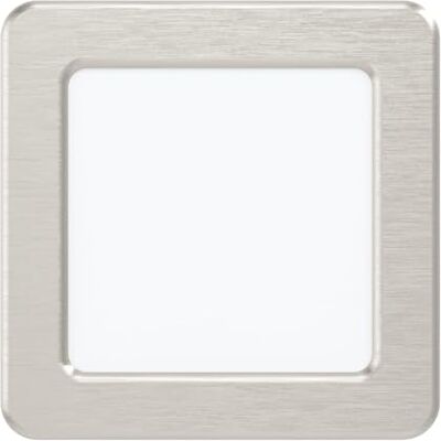 EGLO LED inbouwspots Fueva 5, L x B 11,7 cm, LED-spot van staal en een kunststof verlichtingsoppervlak, LED inbouwspot in nikkel-mat, wit, plat, lage inbouwdiepte 26 mm, neutraal wit EGLO LED inbouwspots Fueva 5, L x B 11,7 cm, LED-spot van staal en een kunststof verlichtingsoppervlak, LED inbouwspot in nikkel-mat, wit, plat, lage inbouwdiepte 26 mm, neutraal wit