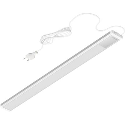 Oktaplex lighting Oktaplex Riva Ledstrip, plat, neutraal wit, 57,5 cm, 800 lm, keukenlicht met schakelaar, 10,3 W, 230 V, zilver Oktaplex lighting Oktaplex Riva Ledstrip, plat, neutraal wit, 57,5 cm, 800 lm, keukenlicht met schakelaar, 10,3 W, 230 V, zilver